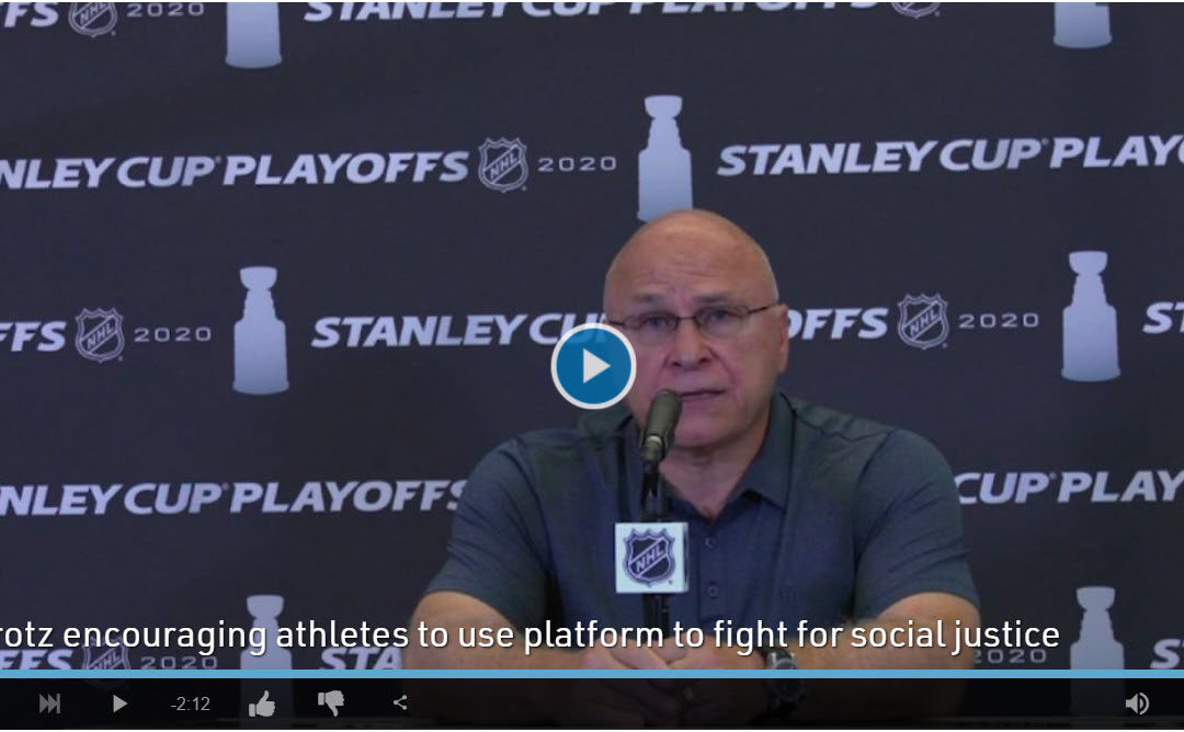 Trotz encouraging athletes to use platform to fight for social justice