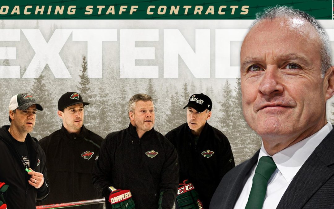 Wild signs Evason, coaching staff to multi-year extensions