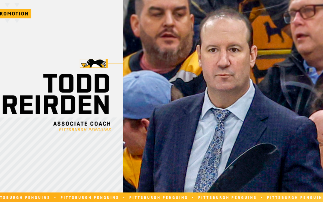 Penguins Promote Todd Reirden to Associate Coach