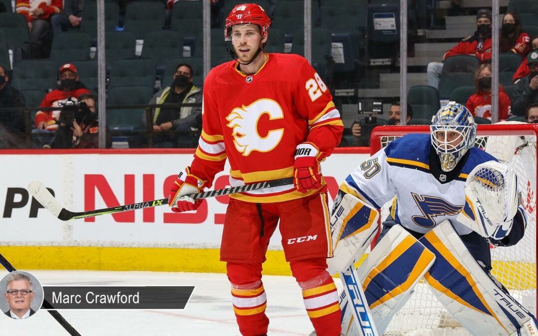 Blues, Flames struggling early because of injuries, lack of depth