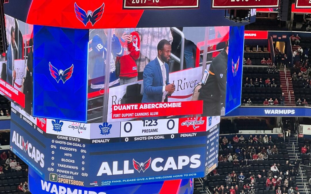 Capitals welcome home Abercrombie with tribute on Saturday