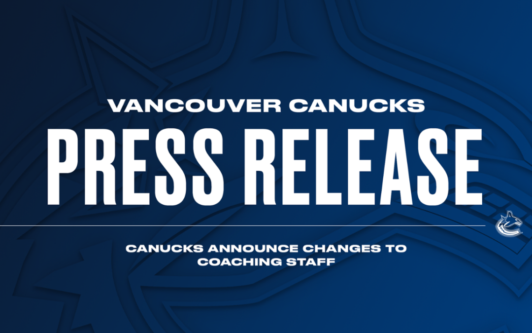 Canucks Announce Changes to Coaching Staff