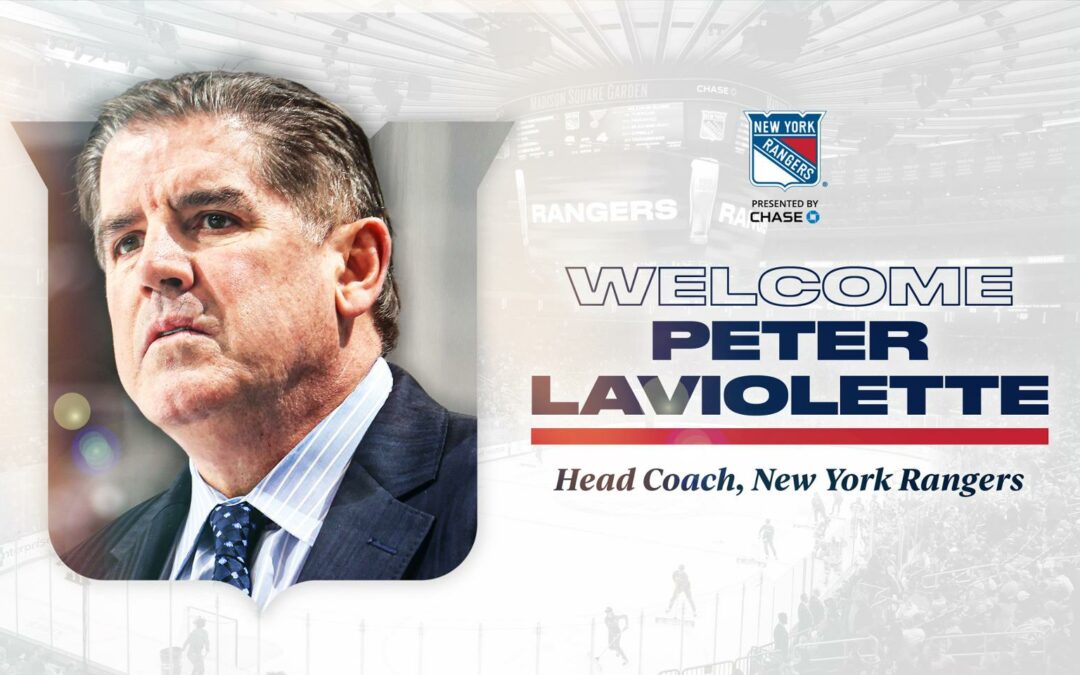 Peter Laviolette Named Rangers Head Coach