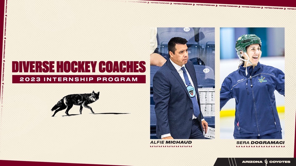 Coyotes Select Dogramaci & Michaud for Diverse Coaches Internship Program