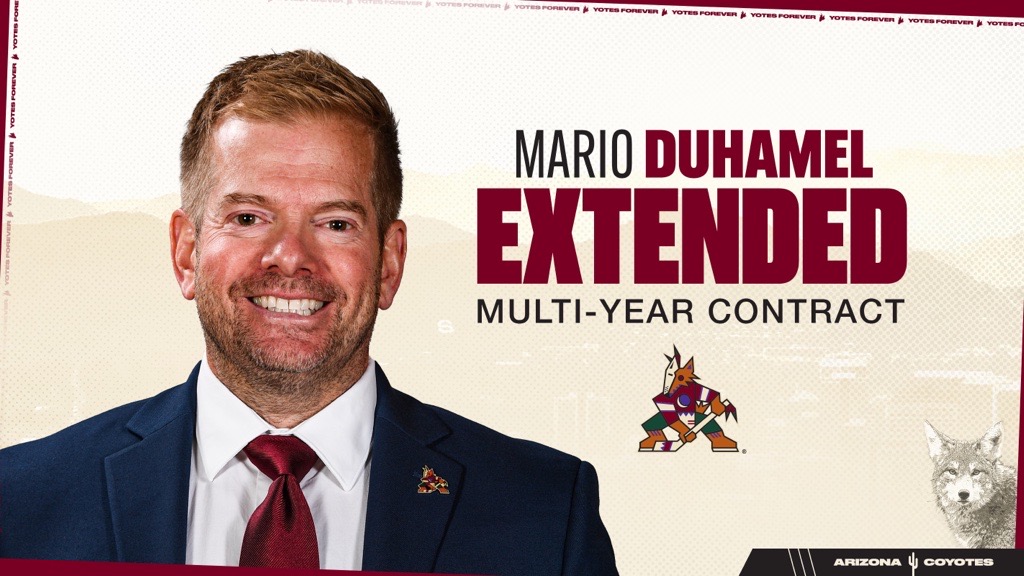 Coyotes Announce Contract Extension for Assistant Coach Mario Duhamel